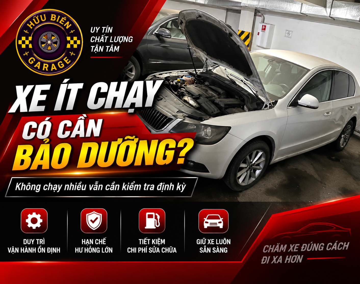 Tại sao xe ít chạy vẫn cần bảo dưỡng định kỳ?